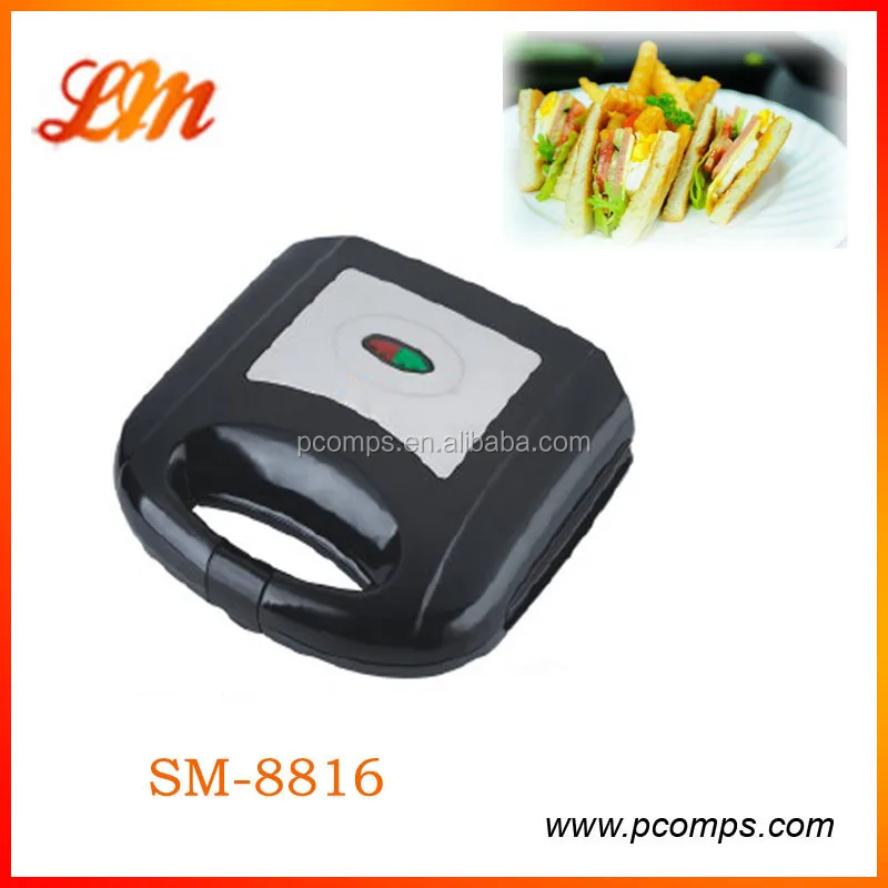 2 Slice Non Stick Toaster Sandwich Maker Stand Upright for Compact Storage Different Plates Waffle Sandwich Press Grill Option