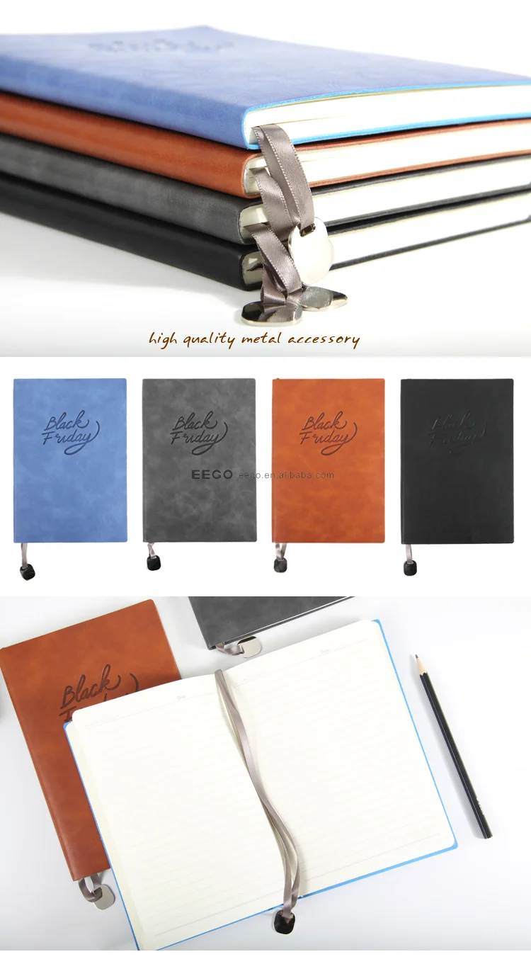 Wholesale Bulk School A4 A5 A6 Custom Logo Printing Journal Notes Book Brown Soft Cover Pu