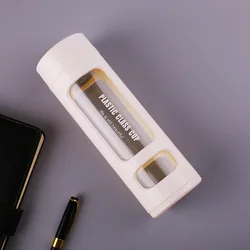 Стеклянная бутылка для воды без бисфенола А, 14 унций, с ситечком для заваривания чая, высококачественный инфузер для фруктов, бутылка для воды с крышкой, доступны частные этикетки