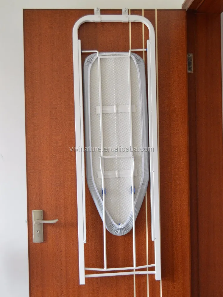 Over the Door hang Mesh Ironing Board with Slide to Folding