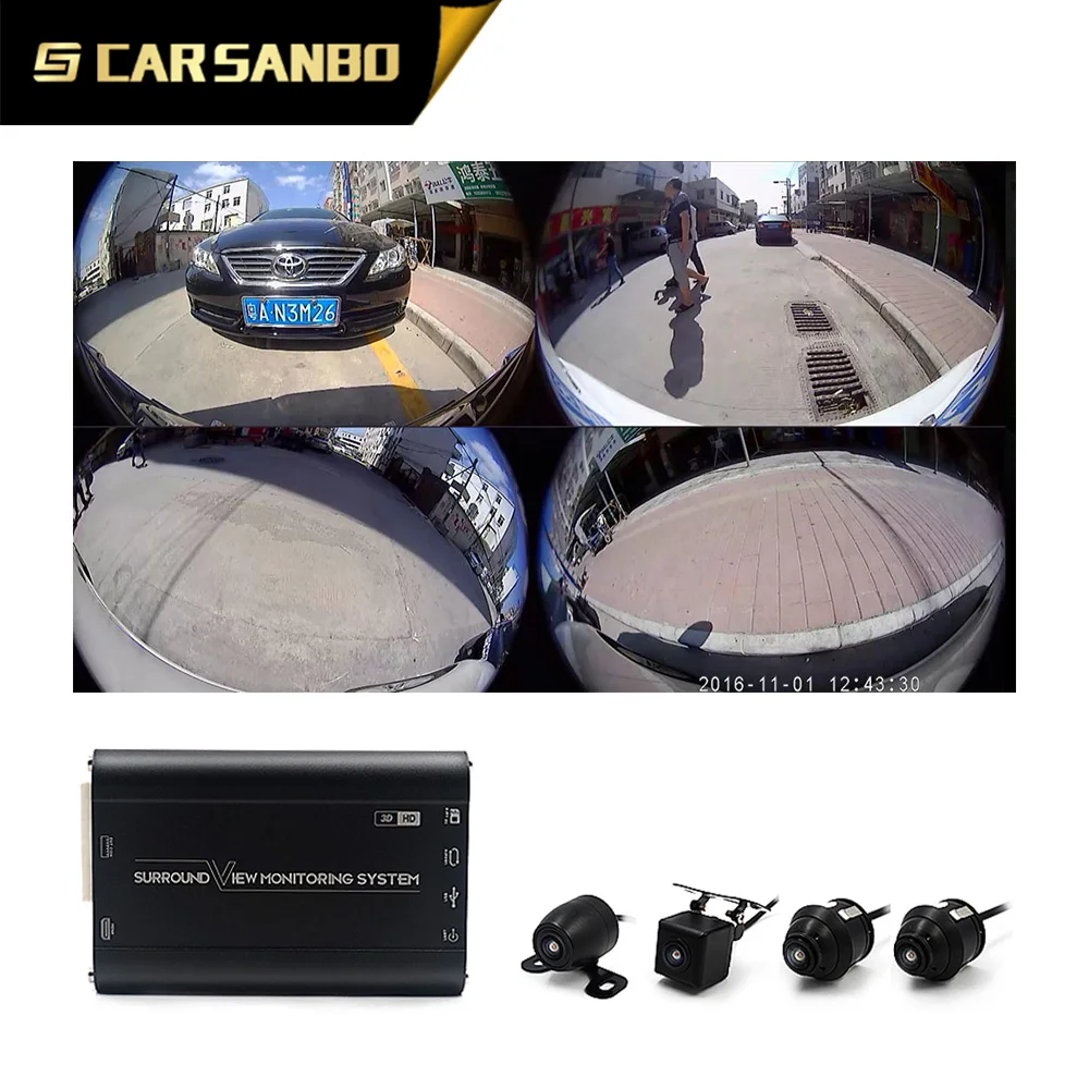 Carsanbo Car 360 ° Surround Bird's Eye View Camera System 3D 1080P