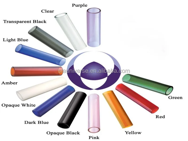 STA Colored Borosilicate Glass Tube/borosilicate 3 .3 Glass Pipe/rod