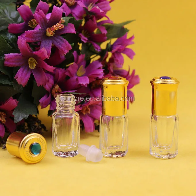 3ml Glass Octagonal Bottles Essential Oil Bottles Glass Roll on Perfume Bottles