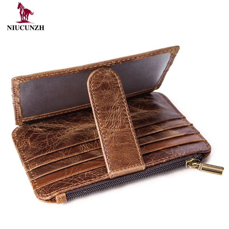  NIUCUNZH Genuine Leather Cool Long Wallets for Men