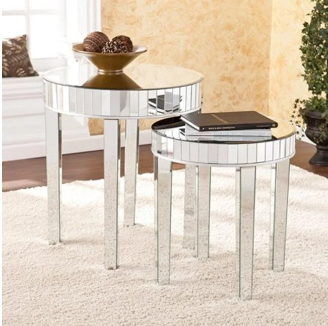 mirrored stacking tables