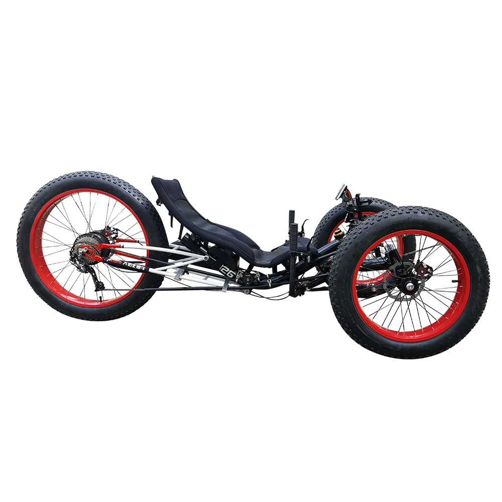 Aluminum Alloy Frame SandとSnow Trike 500W E-Assist Full Fat Tyre
