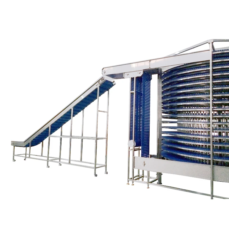 Commercial Spiral IQF Instant Freezer Freezing Chicken Single Spiral Blast Freezer for Sale