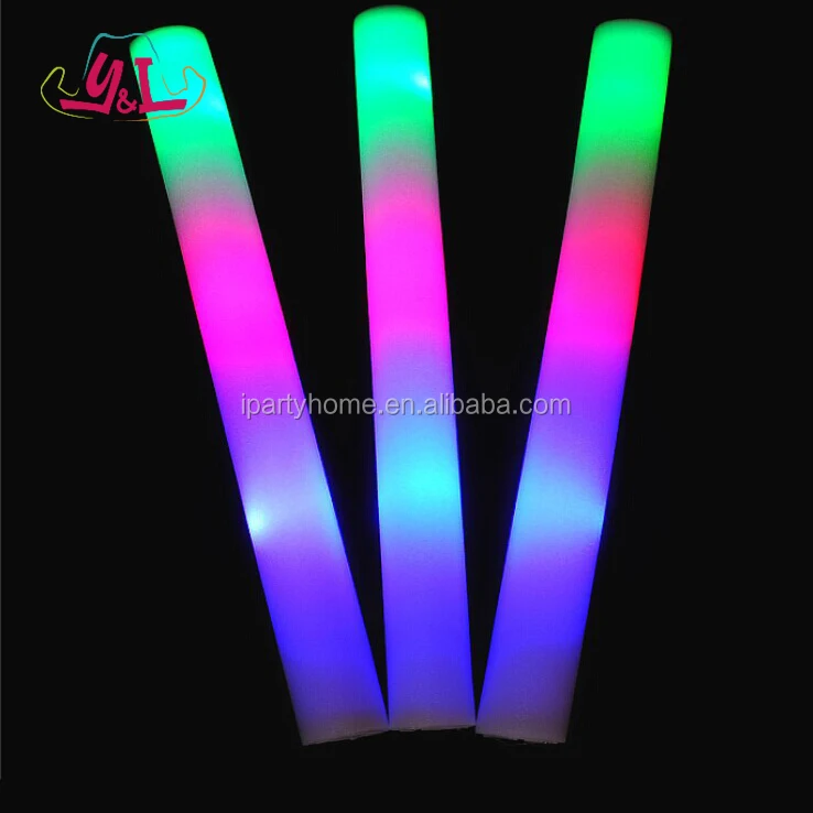 LED Glow Sticks Colorful Foam Flashing Sticks Party Decoration Concert Cheer 