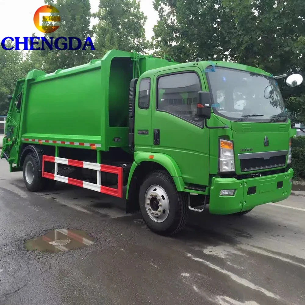 Howo Garbage Truck Prices Compactor Collecting 4x2 Truck Rubbish Howo Garbage Truck