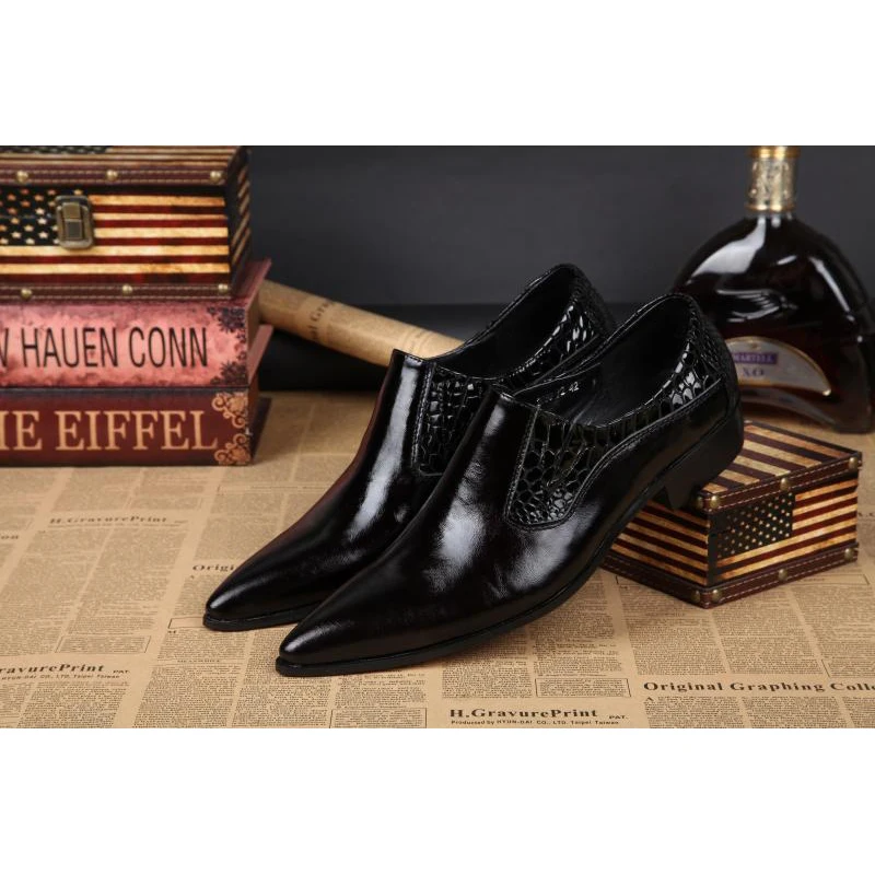 men's pointed toe formal shoes