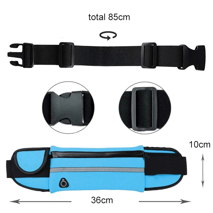 Outdoor Sports Running Jogging Waist Bag Waterproof Phone Waist Belt ...