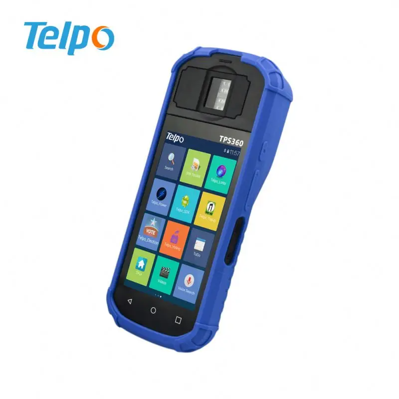 5,5 дюймовый портативный КПК отпечатков пальцев Android 7,1 Электронный терминал сбора данных RFID с NFC/IC кардридер