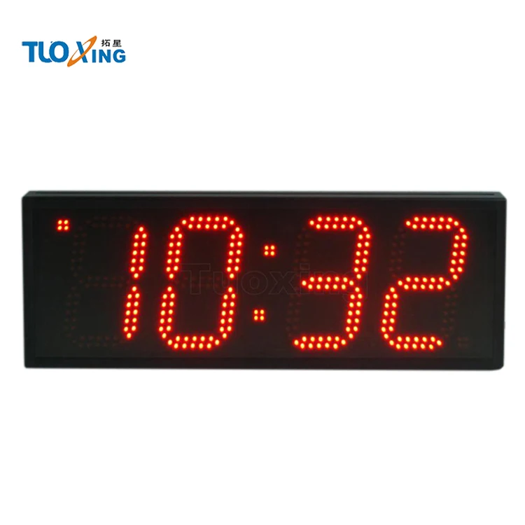 6 Inch 4 Digit Large Outdoor Led Digital Clock Buy Clock,Outdoor Led