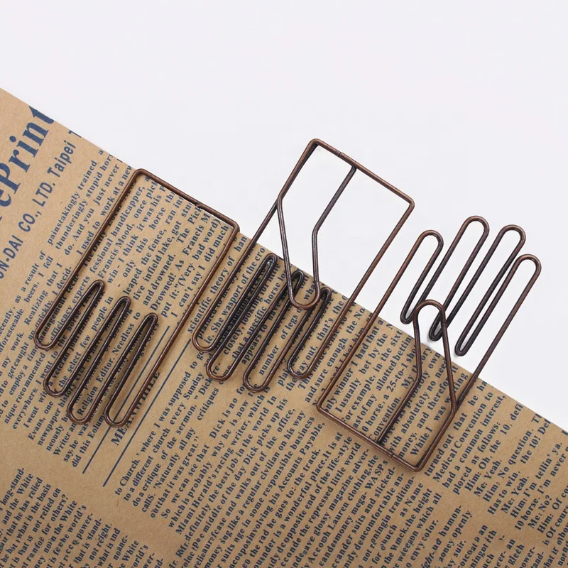 Зажим для бумаги ShenZhen Stargood, Заводская Античная латунная накладка, большого размера, ручные Зажимы для бумаги