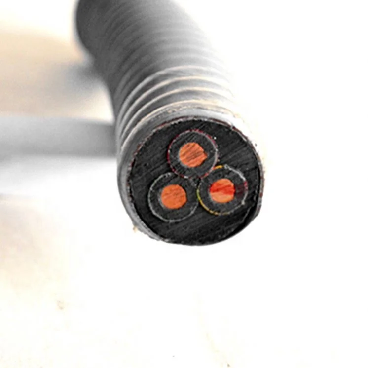 ESP Submersible Pump with Capillary Cable Oil Power Flat Cable