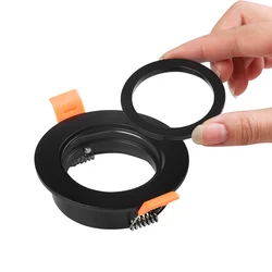 GU10 MR16 алюминиевая регулируемая утопленная точечная Светодиодная потолочная рама Точечный светильник Крепление Держатель фитинги