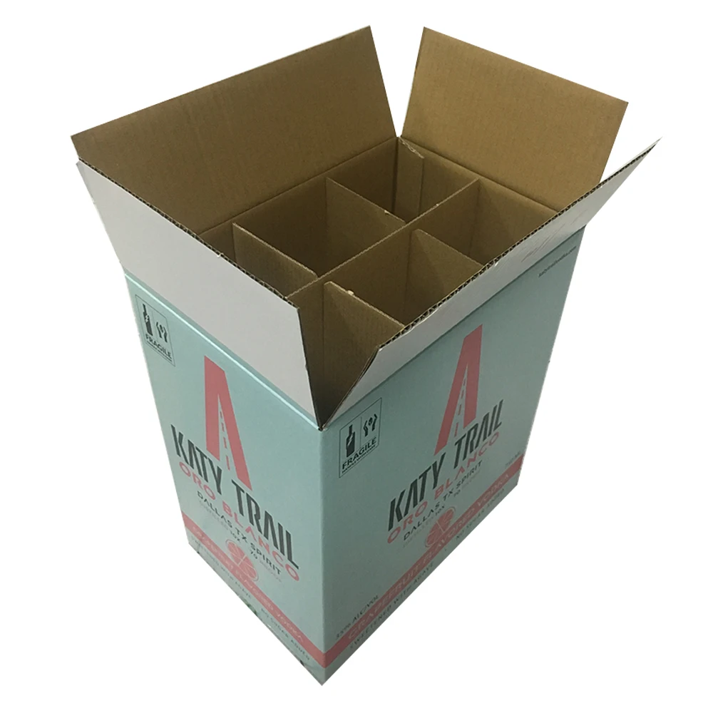 
 Переработанная бумага, 6 бутылок, коробка для вина  