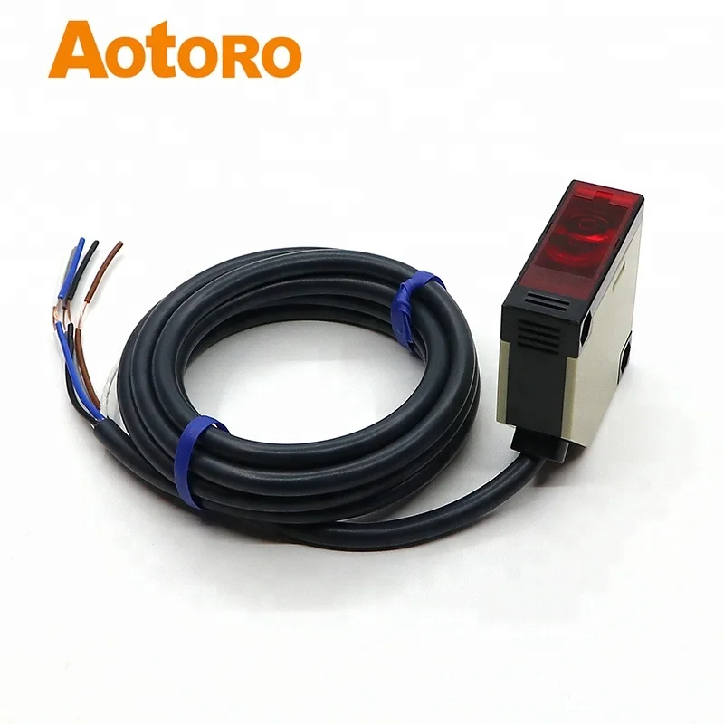 Sensor Fotoeléctrico de Largo Alcance E3JK-DS30M1 de 1 Metro, Reflexivo Difuso A