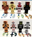 24pcs lot Juguetes Minecraft star wars block toys figure lot 2015 New minecraft series 3 sword