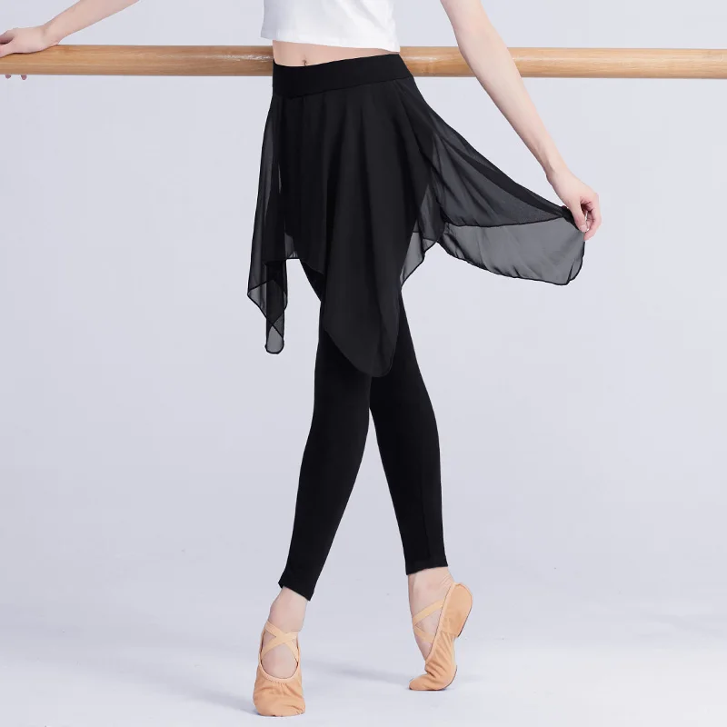 Soft Modal Ballet Dance Chiffon Skirted