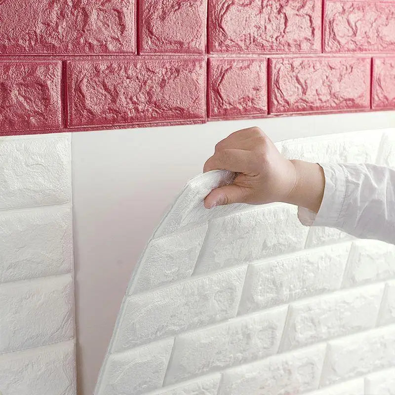 Waterproof, self-adhesive 3d foam 70cm by 77cm wall panels
