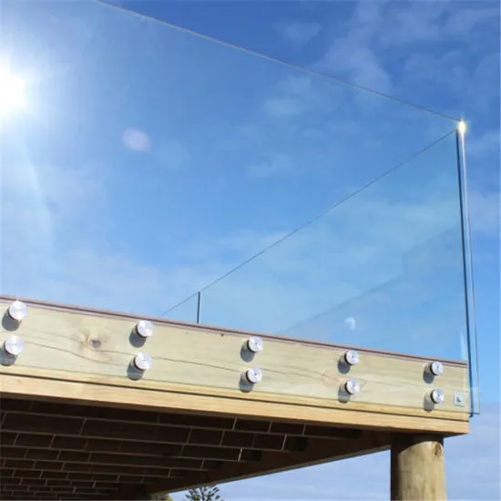 Popular Spigots Frameless Glass Balustrade with Led Light for Balcony Terrace Foshan Factory 12mm Clear Tempered Glass Railings supplier