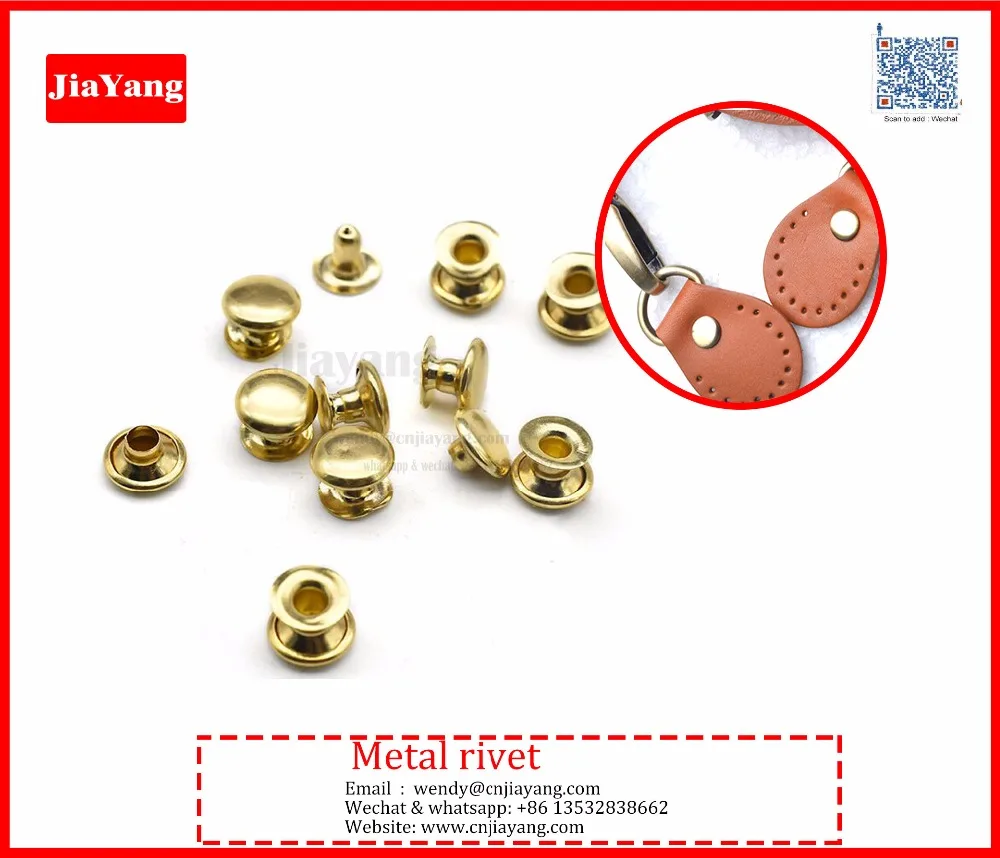 Латунь никель черный 6 мм единой заклепки cap для браслета
