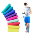 1PC 1 5m Elastic Yoga Pilates Rubber Stretch Resistance Exercises Fitness Band Resistance Bands Expanders H030