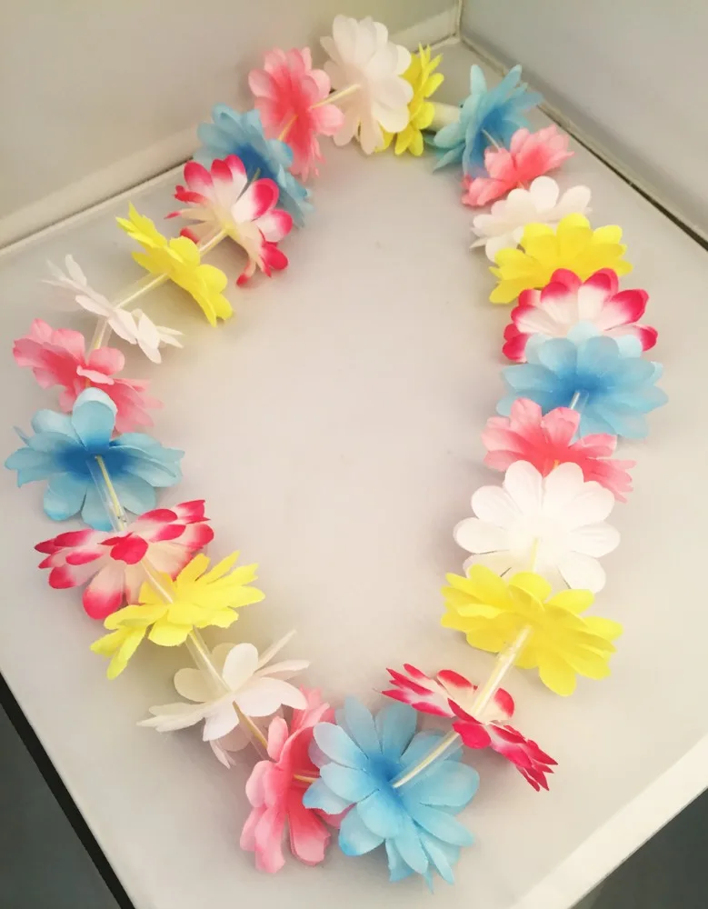 LED Light up Flashing Hawaiian Flower Leis