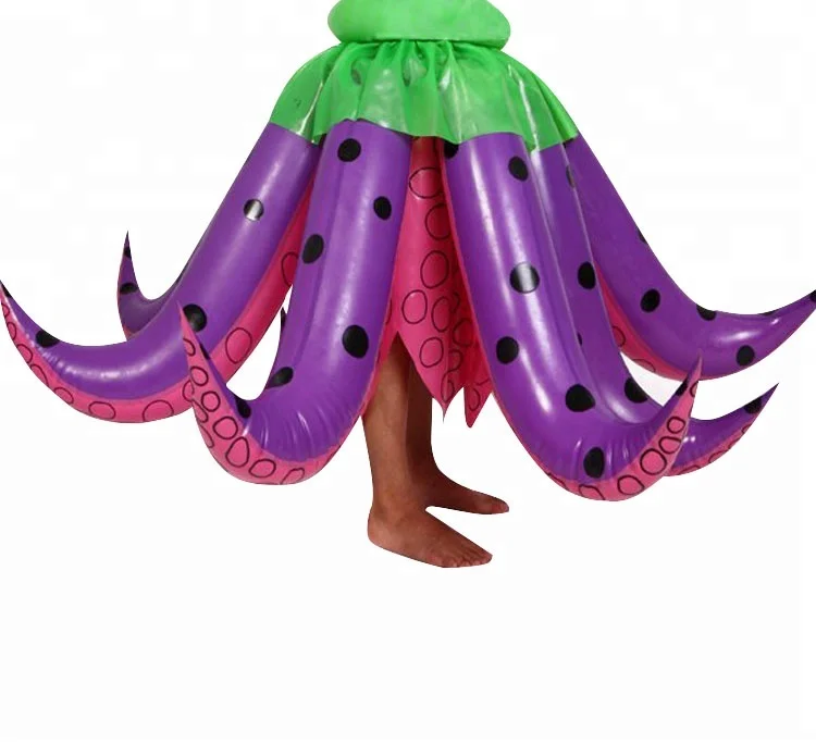 Polpo Travestimento Carnevale Neonato Costume Tuta Blu Polpo