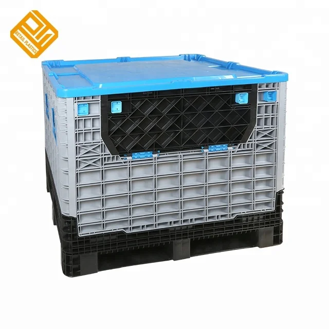 Large Bulk Collapsible Pallet Container Folding Plastic Pallet Box
