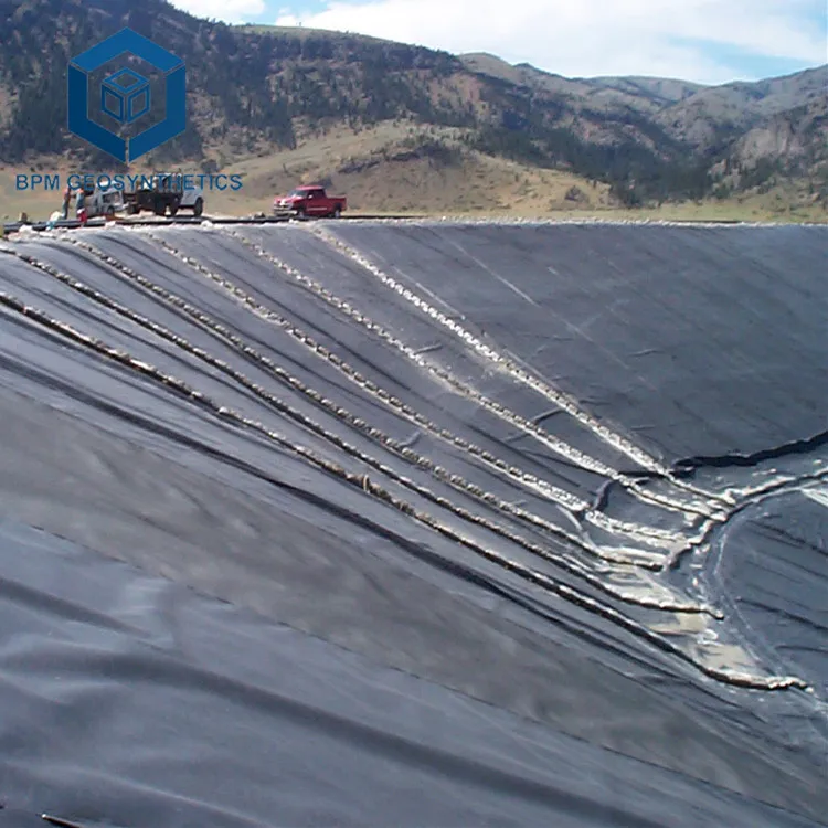 BPM GEOSYNTHETICS High Quality HDPE Geomembrane Black High Density Polyethylene Pond Liner Waterproof Membrane