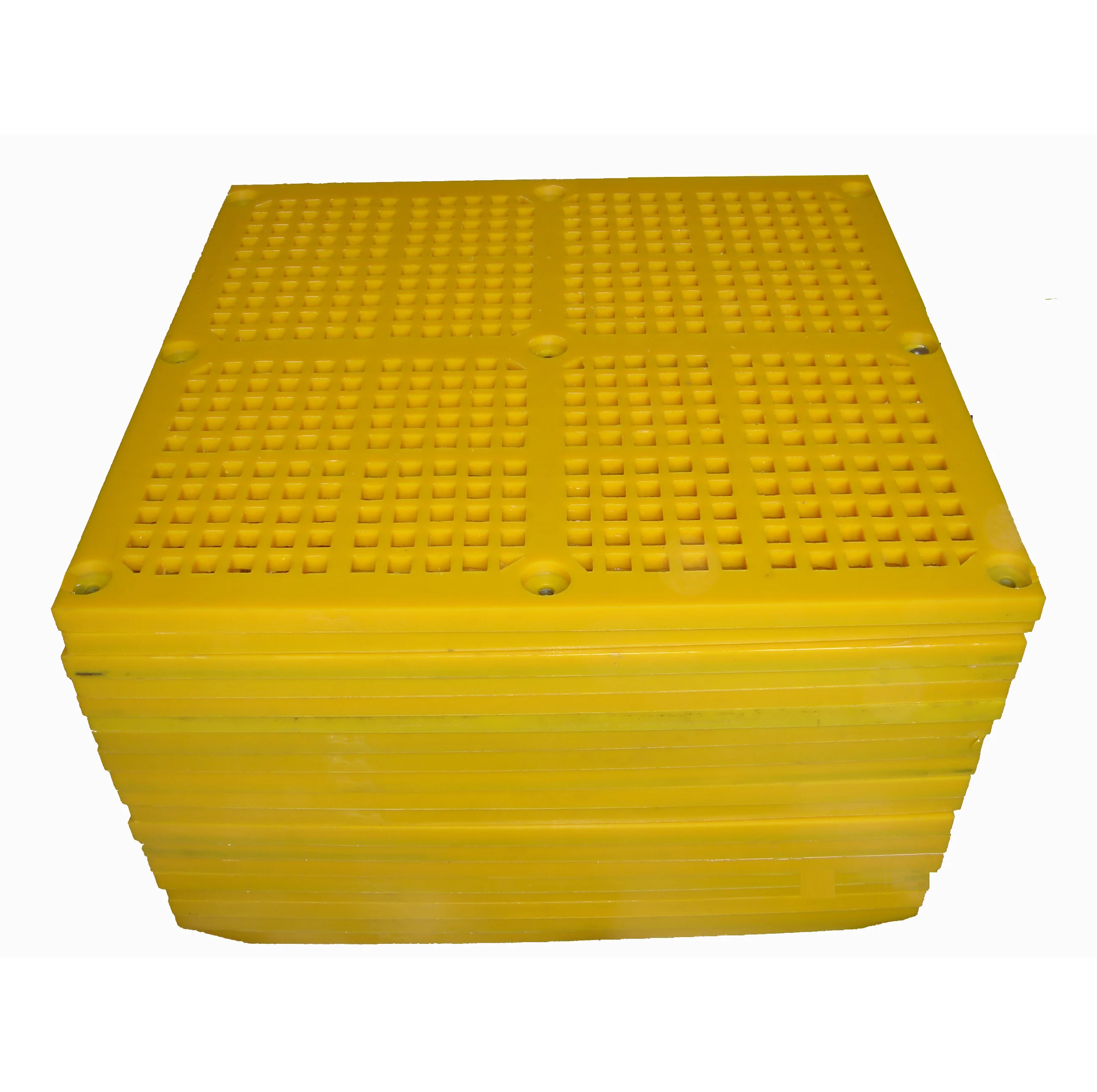 PU Urethane Poly Polyurethane Modular Mesh Sieves Rubber Screen Cloth for Screen Media Vibrating Screening System