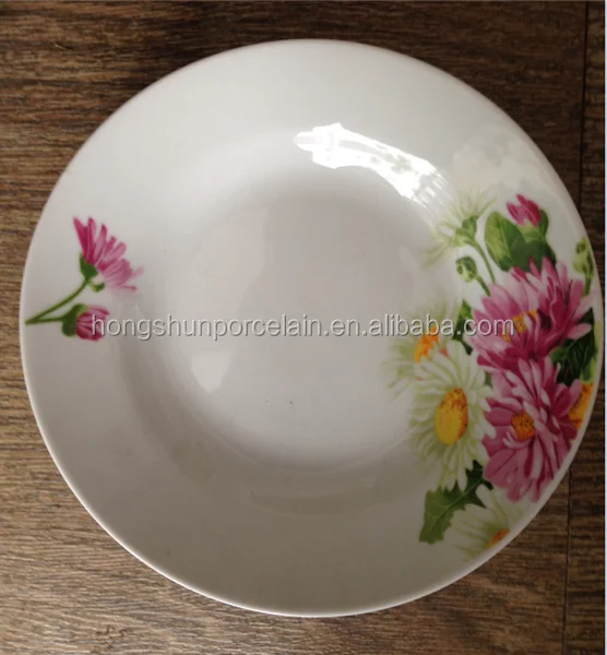 Wholesale Floral Design Ceramic Porcelain Dinner Plates