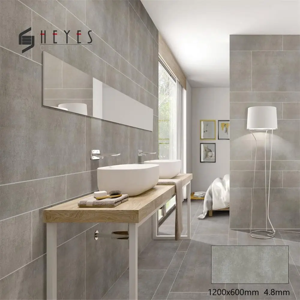 Decorative Cement Look Thin Wall Ceramic Floor Bathroom Tiles Buy Thin Ceramic Tile Bathroom Tile Ceramic Floor Decorative Wall Tiles Product On Alibaba Com