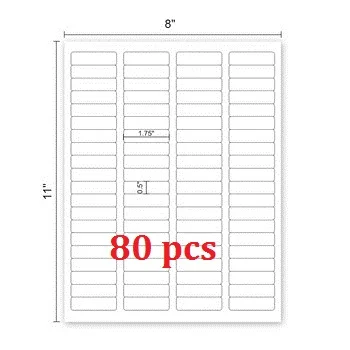 Address Labels White Self Adhesive A4 Sheets Sticky Peel Laser Inkjet Printer 