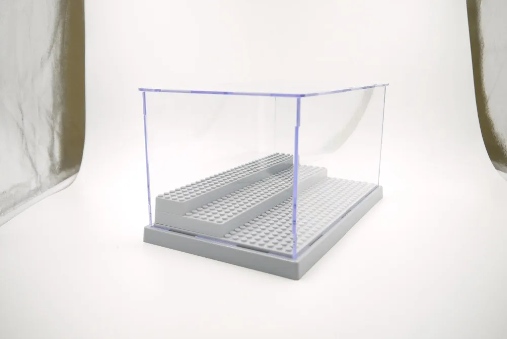 Самая продаваемая тонировка для стекла в 3 шага демонстрационная коробка пылезащитной витрина для лего блоков акриловый пластик дисплей коробка чехол