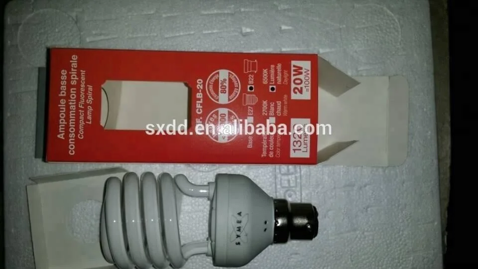 Фабричная дешевая цена T2 T4 CFL лампа Энергосберегающая Китай 13 Вт 15 20 25 E27 B22 6500K 2700K AC110V AC230V