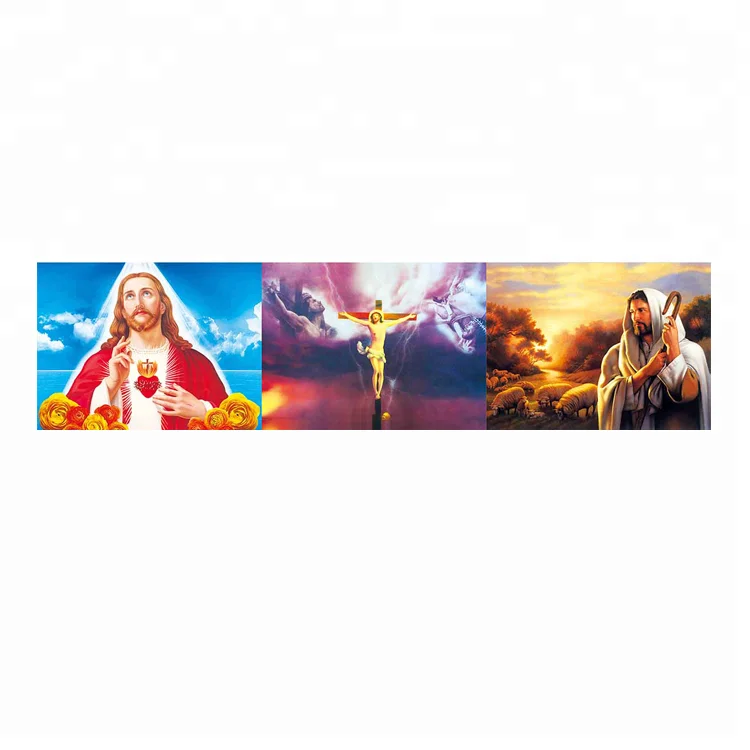 2018 3d Flip Picture of Virgin Mary with Baby 3 Pictures on One