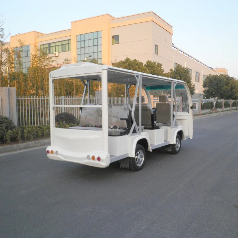 Competitively Priced 11-Passenger Electric Mini Tourist Bus with Curtis Controller 72v and 48v Batteries EEC DOT Certificates