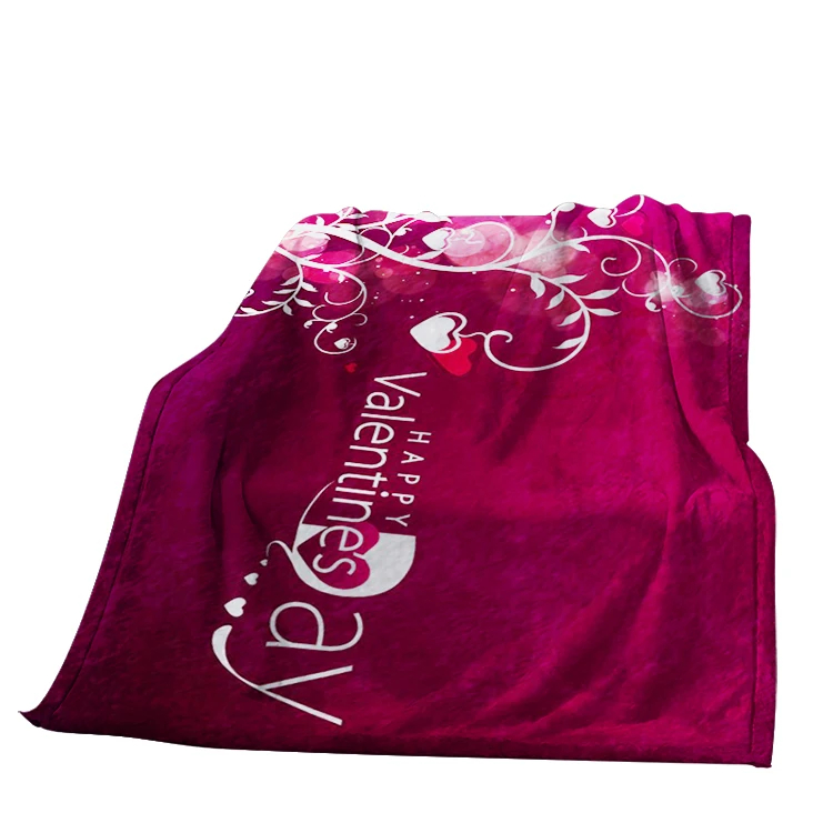 Sublimation Printed Custom Blankets Hot Selling Cartoon Design Flannel