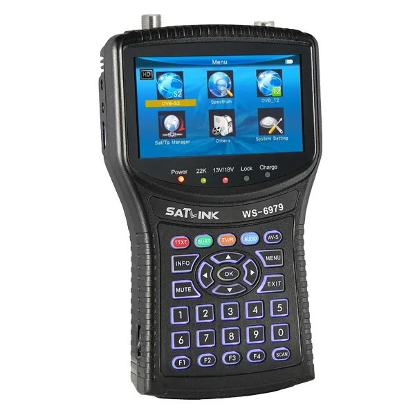 Satlink WS-6979 DVB-S2 + DVB-t2 спутниковый finder метр WS-6979