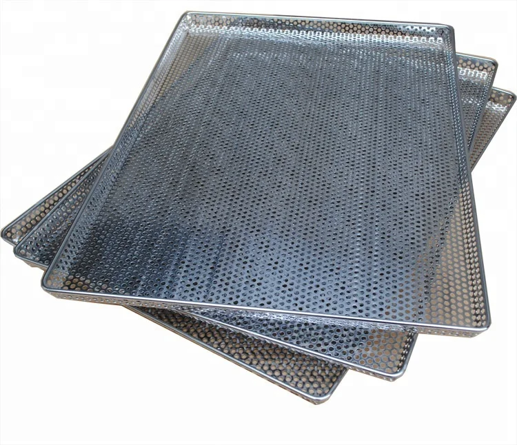 stainless steel perforated seafood drying tray