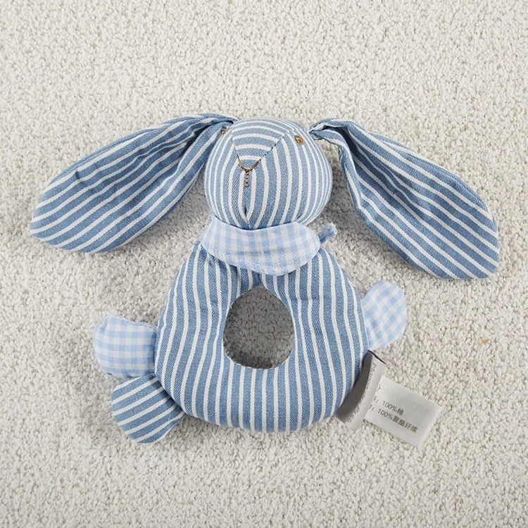 Животные, ручной Колокольчик, милый кролик, детские погремушки, детские плюшевые кольца, игрушки для малышей