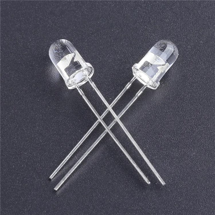 5 мм LED ИК инфракрасный излучатель 850nm 940nm 30/60 градусов led