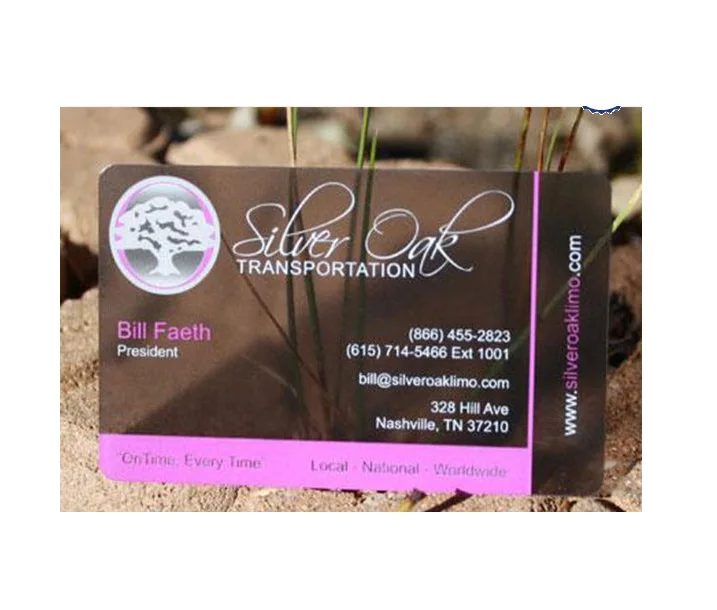 Pvc Business Card Top Selling Custom PVC Waterproof Transparent Business Cards Holographic