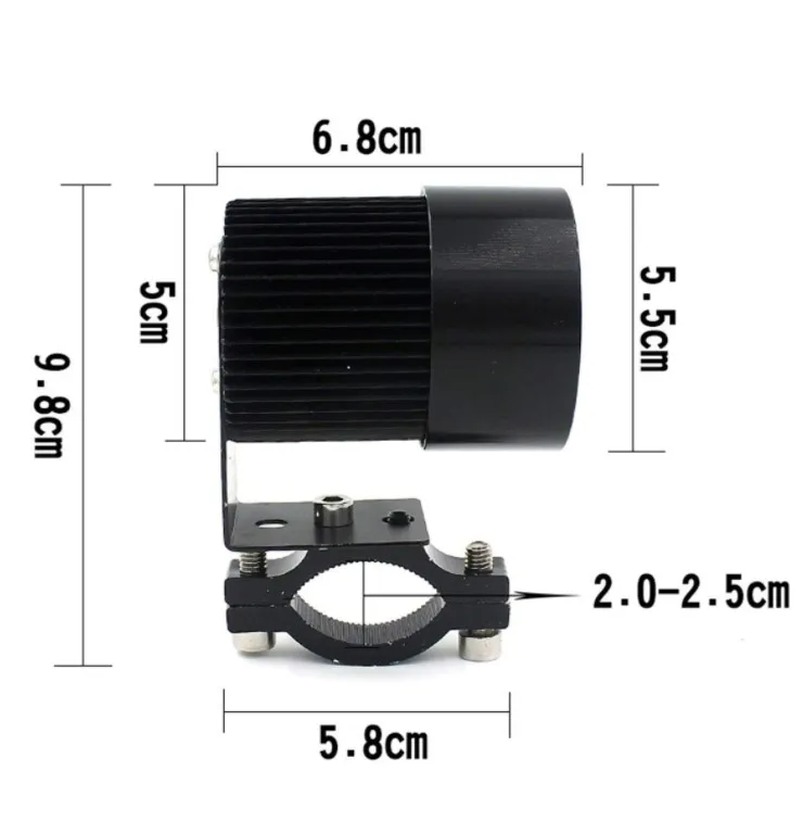 20 Вт Высокая мощность 2000LM светодиодный мотоцикл лампы фар Светодиодные фары мотоцикла пятно света для мотоциклов