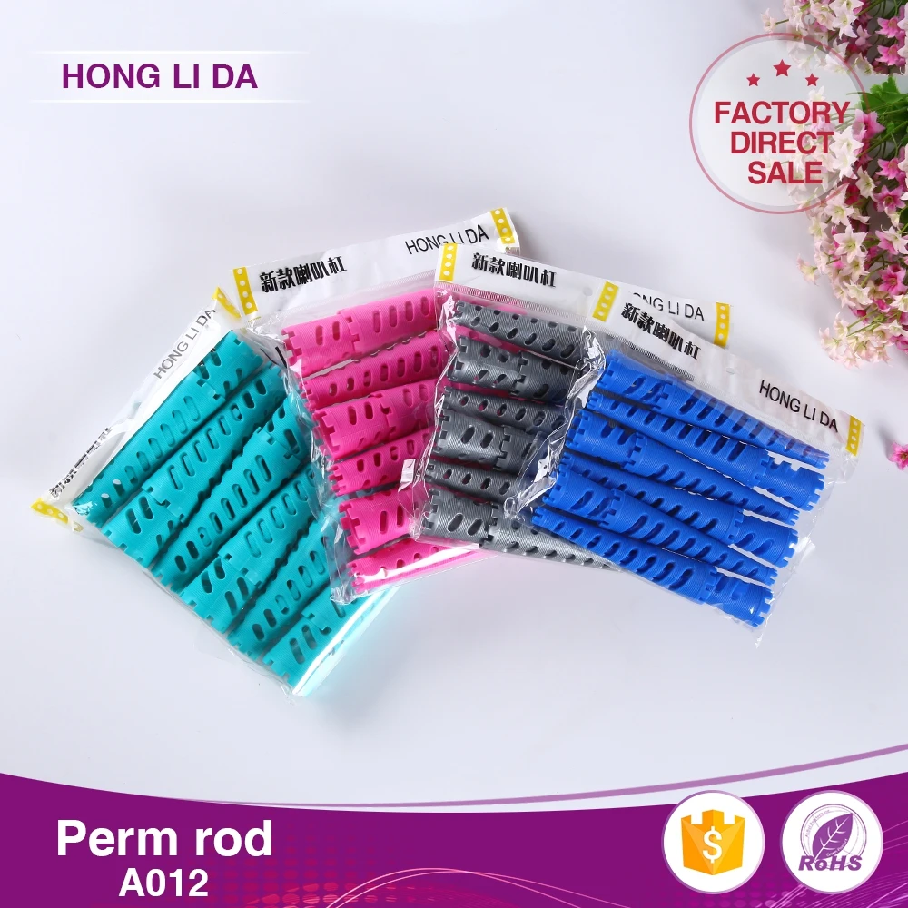 New Design Multi-Size Mesh Magic Cone Hair Roller 12pcs/Bag Cold Ironing for Ladies Made of Plastic Rod