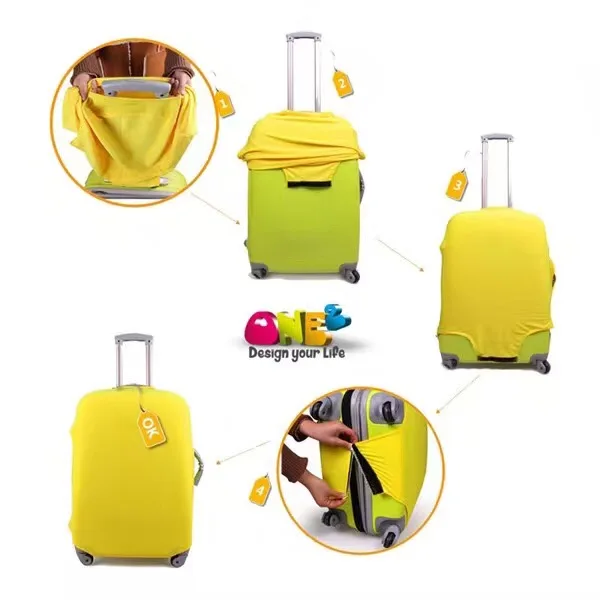 Fashion Lattice 3 Size Handle Delsey Suitcase Bag Covers for Storage