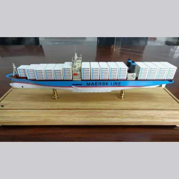 3d metal 1/100 scale cargo ship model boat 1/200 container ship model for display